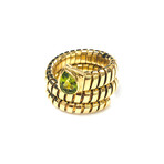 Bulgari 18k Yellow Gold Tobogas Peridot Ring // Ring Size: 6.5 // Pre-Owned