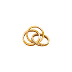 Cartier 18k Yellow Gold Diamond Trinity Ring // Ring Size : 5.25 // Pre-Owned