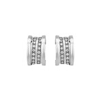 Bulgari 18k White Gold B. Zero Diamond Earrings // Pre-Owned