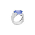 Cartier 18k White Gold Chalcedony Ring // Ring Size: 5.75 // Pre-Owned