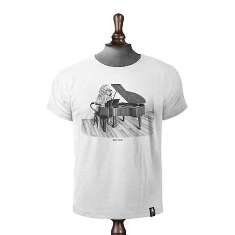 Concerto Cat T-shirt // Vintage White (XS)