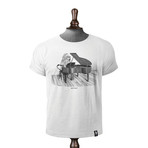 Concerto Cat T-shirt // Vintage White (M)