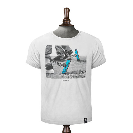 Screen Slaver T-shirt // Vintage White (XS)