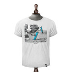 Screen Slaver T-shirt // Vintage White (S)