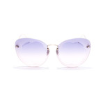 Women's SF178S Sunglasses // Shiny Rose Gold + Purple