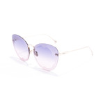 Women's SF178S Sunglasses // Shiny Rose Gold + Purple