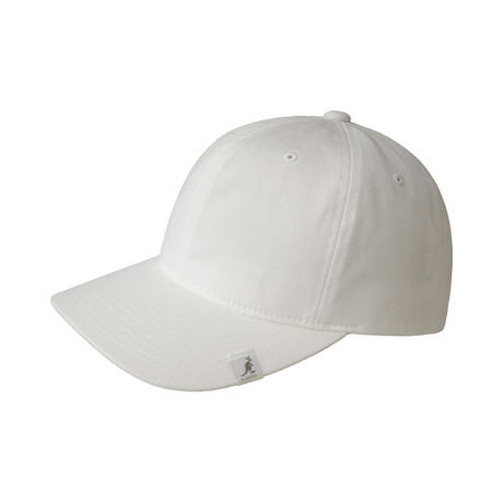 Cotton Adjustable Baseball Cap // White