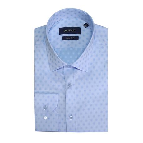 Darby Slim Fit Button Down Shirt // Blue (S)
