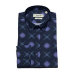 Payton Slim Fit Button Down Shirt // Navy Blue (S)