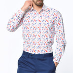 Lucas Slim Fit Button Down Shirt // White (L)