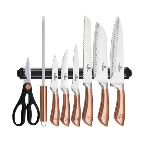 10-Piece Kitchen Knife Set + Magnetic Hanger