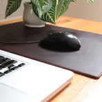 Leather Mouse Mat // Dark Brown