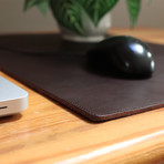 Leather Mouse Mat // Dark Brown