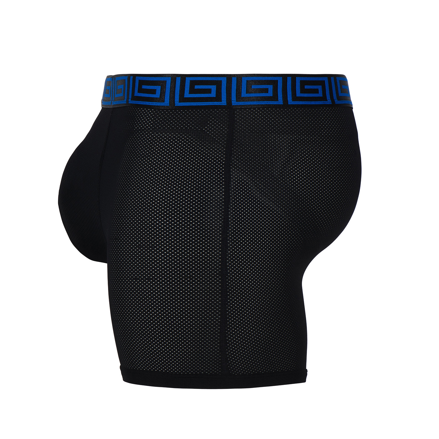 SHEATH 4.0 AirFlow Mesh Men's Dual Pouch Boxer Brief // Blue + Black  (Medium) - Sheath Dual-pouch Boxer Briefs - Touch of Modern