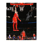 Zach LaVine // Signed Chicago Bulls One Hand Dunk Action Photo // 8" x 10"