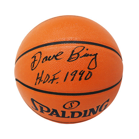 Dave Bing // Signed Spalding Game Series Replica NBA Basketball // Hall of Fame 1990