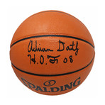 Adrian Dantley // Signed Spalding Game Series Replica NBA Basketball // Hall of Fame 2008