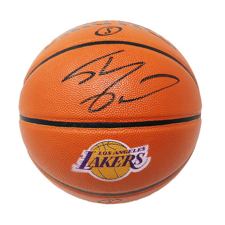 Shaquille O'Neal // Signed Spalding Los Angeles Lakers Logo Game Series Replica NBA Basketball