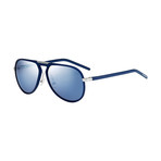 Men's AL13.2 Aviator Sunglasses // Blue + Blue Mirror