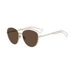 Women's Ultra Dior Sunglasses // Gold + Brown