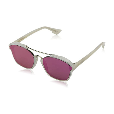 Men's Abstract Sunglasses // White + Red