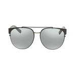 Men's Black Tie 143 Sunglasses // Black + Silver Mirror