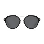 Unisex Clat Sunglasses // Black + Silver + Gray