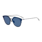 Dior // Unisex Composite Sunglasses // Blue + Blue Mirror