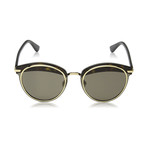 Women's Offset Sunglasses // Havana + Black + Gold