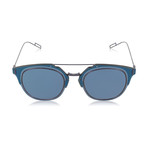 Dior // Unisex Composite Sunglasses // Blue + Blue Mirror