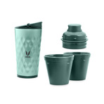 Vaya Drynk // 12 Fl. Oz // Green // Sipper + Gulper Lid