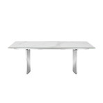 ANDREA XL // Motorized Dining Table // Marbled White