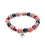 Dell Arte // Krobo Love + Energy Bracelet // Red