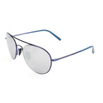 Women's P8606 Sunglasses // Dark Blue + Silver