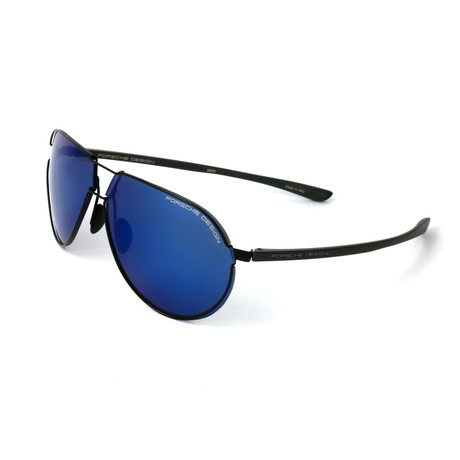 Men's P8617 Sunglasses // Black + Blue
