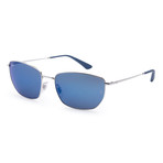 Men's RB3653-003-5560 Fashion Sunglasses // 60mm // Silver + Blue