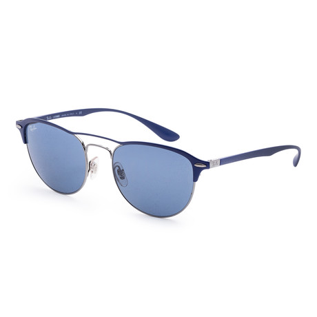 Men's Fashion Sunglasses // 54mm // Gunmetal + Blue