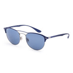 Men's Fashion Sunglasses // 54mm // Gunmetal + Blue