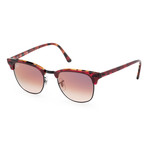 Men's Fashion Sunglasses // Transparent Red + Havana
