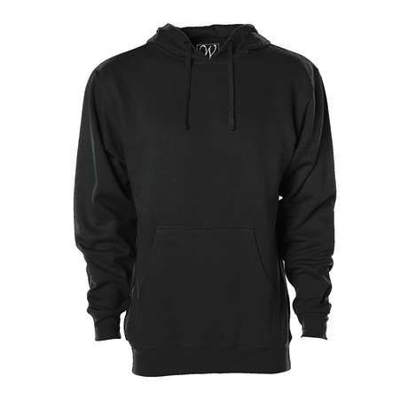 Heavy Weight Pull Over Hoodie // Black (S)