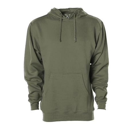 Heavy Weight Pull Over Hoodie // Army (S)