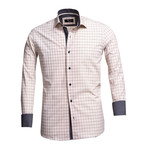 Reversible Cuff French Cuff Dress Shirt // Beige (XL)