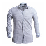Reversible Cuff French Cuff Dress Shirt // Light Gray (2XL)
