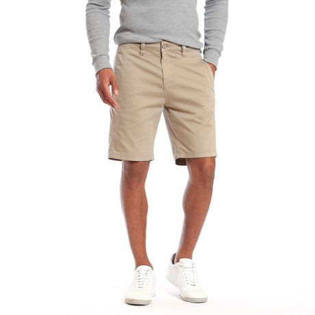 Matteo Sateen Twill Shorts // Beige (30WX32L)