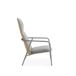 Pad Lounge Chair // High // Gray Steel