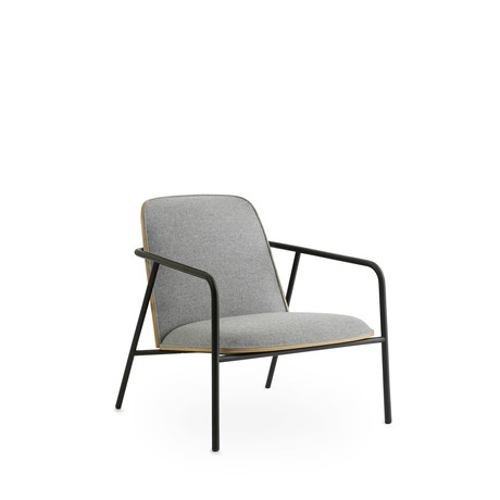 Pad Lounge Chair // Low // Black Steel (LDS86 Global)