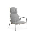 Pad Lounge Chair // High // Gray Steel