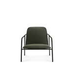 Pad Lounge Chair // Low // Black Steel (LDS86 Global)