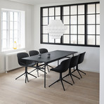 Hyg 4-Legged Swivel Chair Swivel // Front Upholstery // Set of 4 (LDS48 Interfuse)