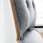 Pad Lounge Chair // High // Gray Steel